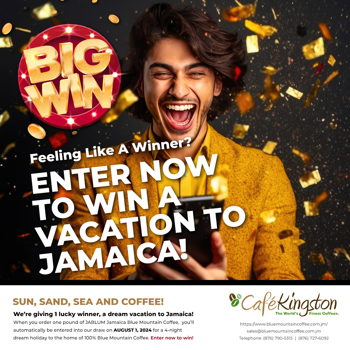 Are you feeling like a winner? Enter now to win a dream vacation to Jamaica!