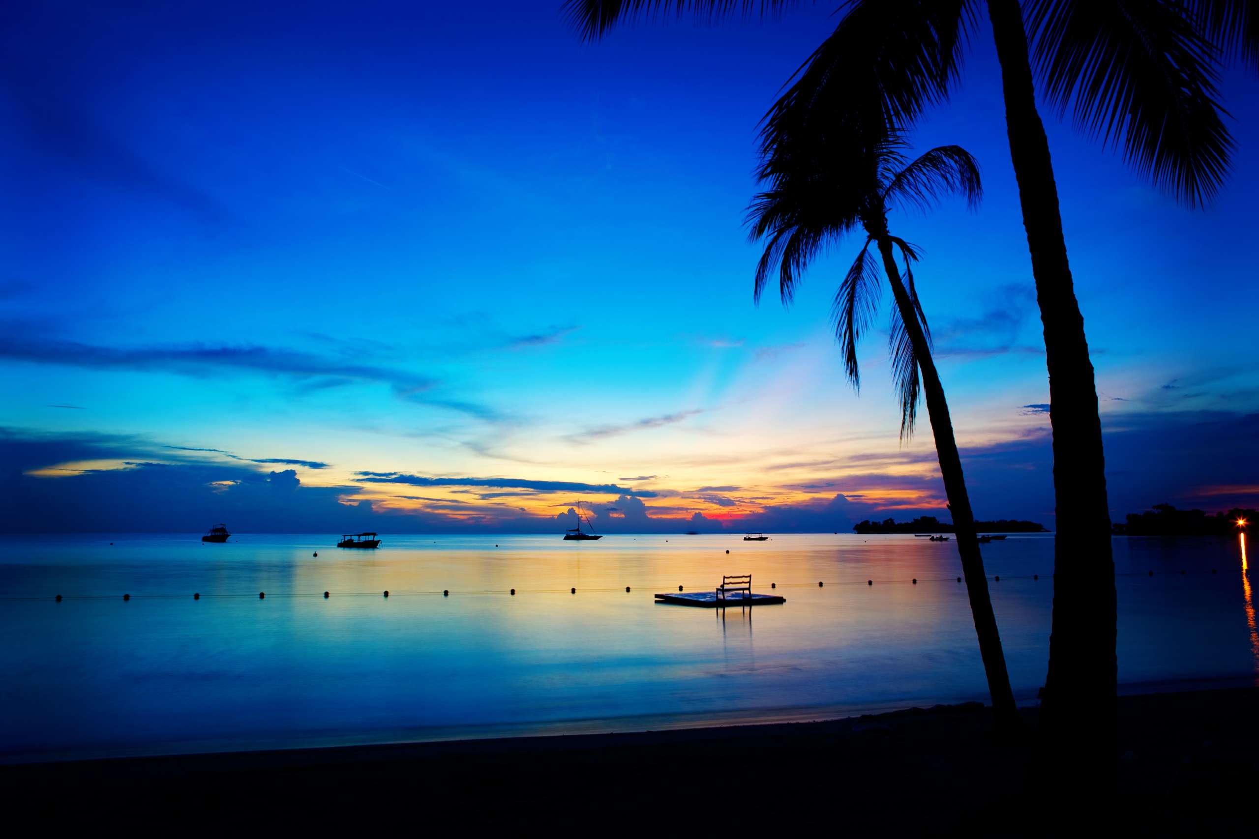 Evening sunset in Jamaica